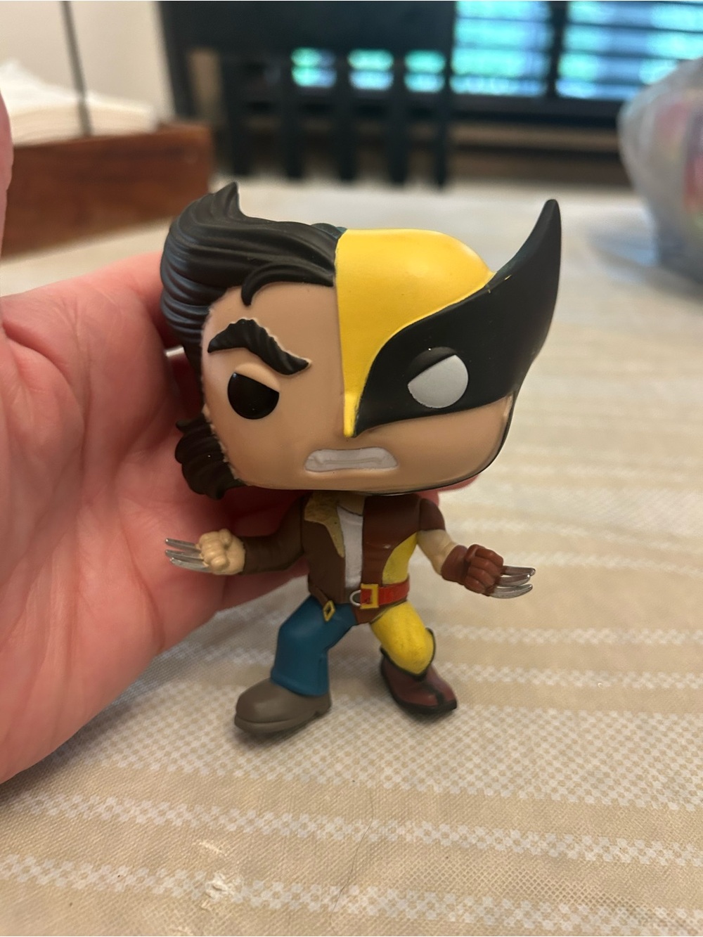Marvel Wolverine Two-Tone Mask Yellow Black Collectible Figure